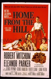 #250 HOME FROM THE HILL 1sh '60 Mitchum 