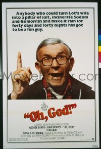 Q280 OH GOD one-sheet movie poster '77 Burns, Denver, Garr
