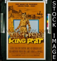 #3661 KING RAT 1sh '65 WW II, Segal, Fox