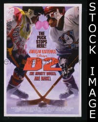 H304 D2: THE MIGHTY DUCKS ARE BACK double-sided one-sheet movie poster '94 Estevez, Jackson