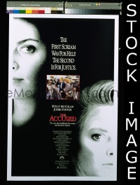 A030 ACCUSED one-sheet movie poster '88 Jodie Foster, Kelly McGillis