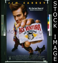 H037 ACE VENTURA one-sheet movie poster '94 Jim Carrey, C. Cox