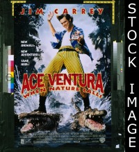 H038 ACE VENTURA WHEN NATURE CALLS double-sided one-sheet movie poster '95 Jim Carrey
