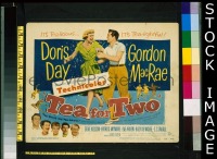 K389 TEA FOR TWO title lobby card '50 Doris Day, Gordon MacRae