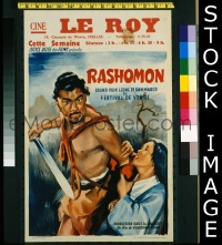 #051 RASHOMON Belgian poster '50 Kurosawa 