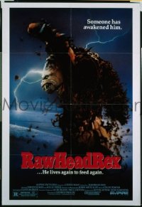 s125 RAWHEAD REX one-sheet movie poster '86 Clive Barker horror!