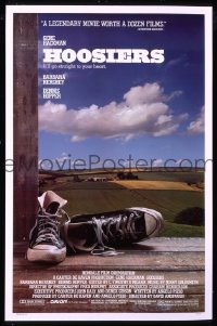 r764 HOOSIERS one-sheet movie poster '86 Gene Hackman, Barbara Hershey