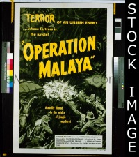 #464 OPERATION MALAYA 1sh '55 Commies! 