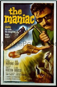 #486 MANIAC 1sh '62 Mathews 