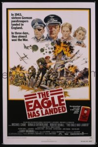 P544 EAGLE HAS LANDED one-sheet movie poster '77 Michael Caine