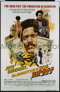 s225 SLAUGHTER'S BIG RIPOFF one-sheet movie poster '73 Jim Brown