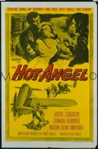 A561 HOT ANGEL one-sheet movie poster '58 teenage gangs!