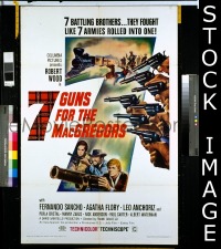 #1021 7 GUNS FOR THE MACGREGORS 1sh '67 Wood 