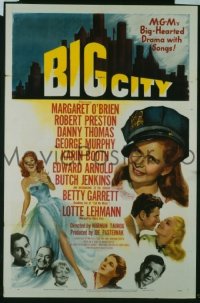 P206 BIG CITY one-sheet movie poster '48 Margaret O'Brien, Preston