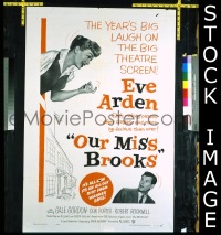 #573 OUR MISS BROOKS 1sh '56 Eve Arden 