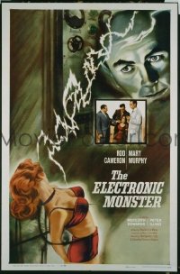 P557 ELECTRONIC MONSTER one-sheet movie poster '60 Rod Cameron