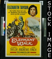 #9147 ELEPHANT WALK 1sh R60 Elizabeth Taylor 