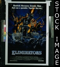 #249 ELIMINATORS 1sh '86 cheesy sci-fi! 