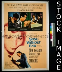 #588 SONG WITHOUT END 1sh '60 Bogarde, Page 