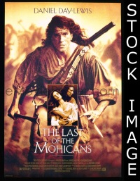H650 LAST OF THE MOHICANS double-sided one-sheet movie poster '92 Day Lewis