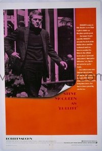 1517 BULLITT one-sheet movie poster '69 great Steve McQueen image!