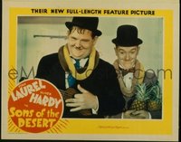 190 SONS OF THE DESERT #2, Laurel & Hardy w/ leis LC