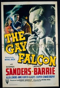 VHP7 058 GAY FALCON one-sheet movie poster '41 George Sanders, 1st in series!