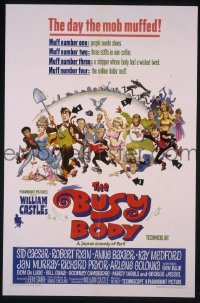 P312 BUSY BODY one-sheet movie poster '67 Sid Caesar