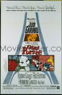 #4578 GAY PURR-EE 1sh '62 animated cats! 