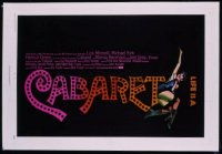 #1080 CABARET 1sh '72 Liza Minnelli 