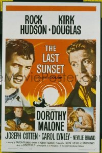 #7944 LAST SUNSET 1sh '61 Hudson, Douglas 