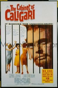 #0496 CABINET OF CALIGARI 1sh '62 Johns 