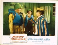 2068 MISTER ROBERTS lobby card #8 '55 Cagney confronts Fonda!