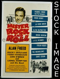 #8013 MISTER ROCK & ROLL 1sh '57 Alan Freed 