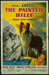 #520 PAINTED HILLS 1sh '51 Lassie 