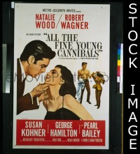 A049 ALL THE FINE YOUNG CANNIBALS one-sheet movie poster '60 Natalie Wood