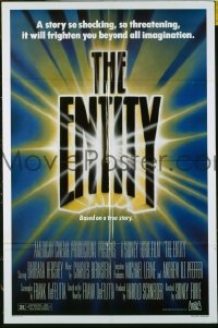 P574 ENTITY one-sheet movie poster '83 Barbara Hershey, Silver