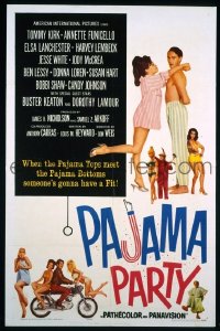 Q320 PAJAMA PARTY one-sheet movie poster '64 Kirk, Annette Funicello
