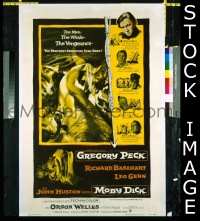 #409 MOBY DICK 1sh '56 Peck, Welles 