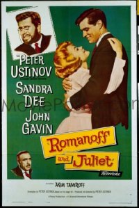 #602 ROMANOFF & JULIET 1sh '61 Ustinov 