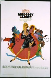 A817 MODESTY BLAISE one-sheet movie poster '66 Monica Vitti, Stamp