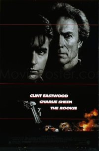 H953 ROOKIE single-sided one-sheet movie poster '90 Eastwood, Sheen