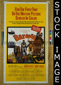 #5120 BATMAN three-sheet movie poster '66 Adam West, DC Comics