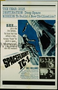 Q611 SPACEFLIGHT IC-1 one-sheet movie poster '65 frozen humans!