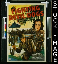 #9171 FIGHTING DEVIL DOGS 1sh '44 Herman Brix 