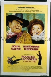 Q488 ROOSTER COGBURN one-sheet movie poster 75 John Wayne