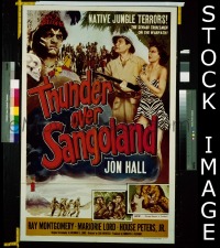 #5544 THUNDER OVER SANGOLAND 1sh '55 Jon Hall 