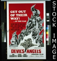 #0517 DEVIL'S ANGELS 1sh 67 Cassavetes, biker 