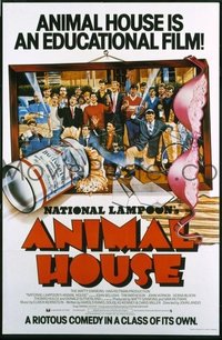 v313 ANIMAL HOUSE  English 1sh '78 Landis, cast style!