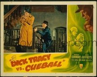 #241 DICK TRACY VS CUEBALL lobby card #2 '46 Conway, best scene!!